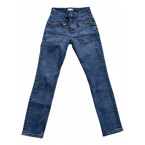 Pre-owned Claudie Pierlot Slim Jeans In Blue