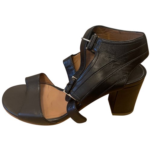Pre-owned Laurence Dacade Leather Sandal In Black