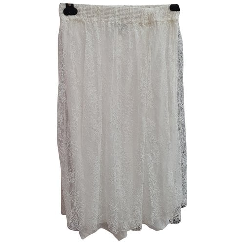 Pre-owned Forte Forte Mid-length Skirt In White