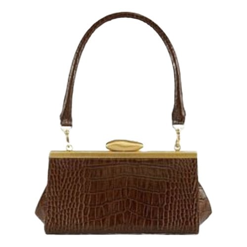 Pre-owned Reike Nen Leather Handbag In Brown