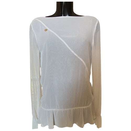 Pre-owned Mangano Blouse In White