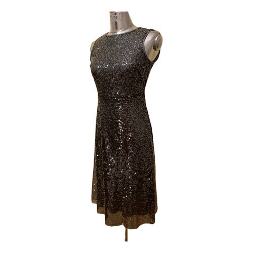 Pre-owned Ermanno Scervino Glitter Mid-length Dress In Brown