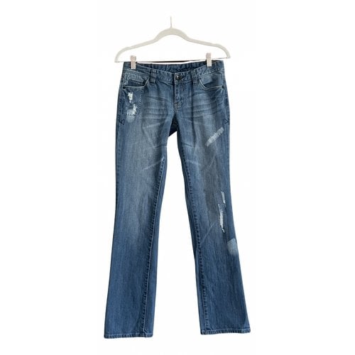 Pre-owned Armani Exchange Straight Jeans In Blue