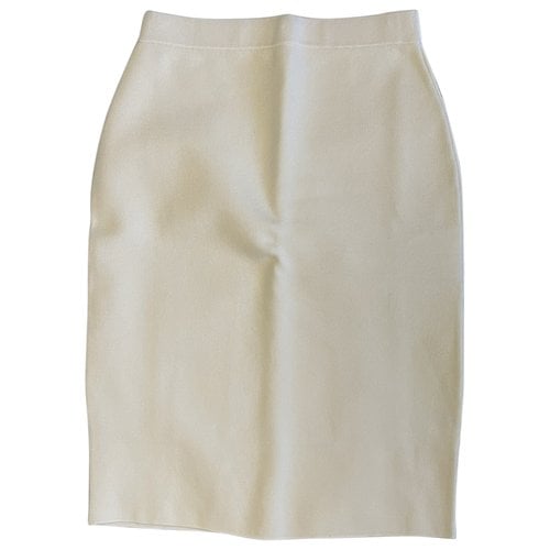 Pre-owned Jonathan Simkhai Mid-length Skirt In White