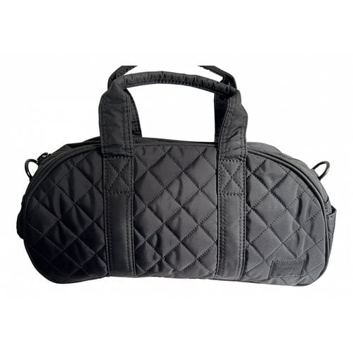 Pre-owned Head Porter Plus Crossbody Bag In Black