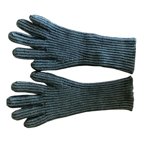 Pre-owned Prada Wool Gloves In Blue
