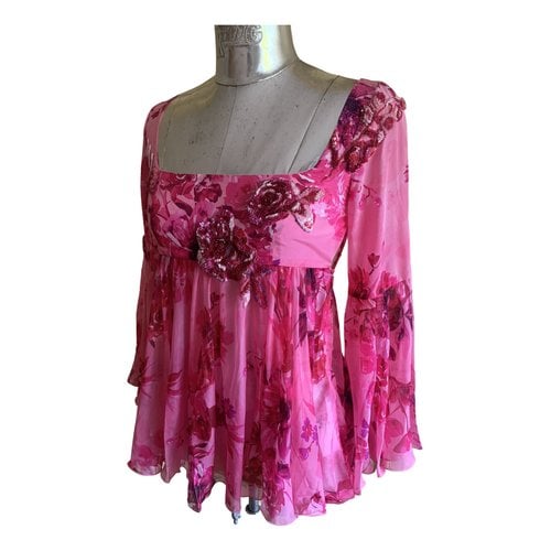 Pre-owned Ermanno Scervino Silk Tunic In Pink