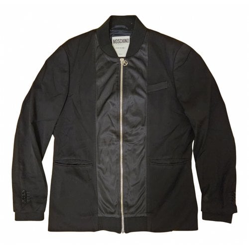 Pre-owned Moschino Wool Jacket In Black
