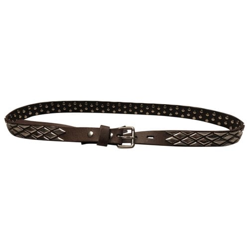 Pre-owned Essentiel Antwerp Leather Belt In Brown