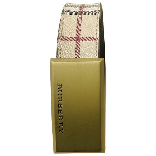 Pre-owned Burberry Leather Belt In Multicolour