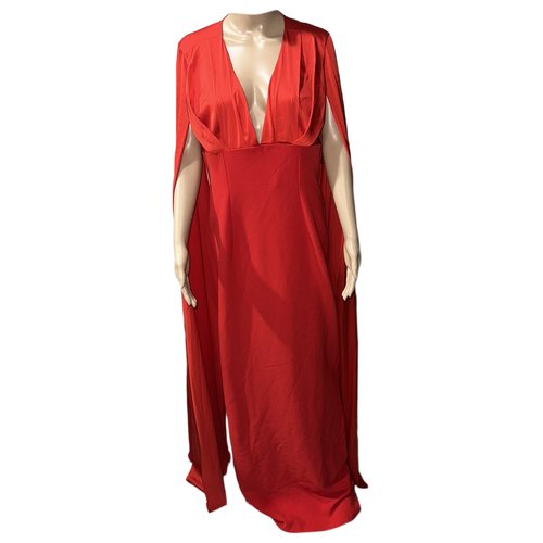 Pre-owned Safiyaa Maxi Dress In Red