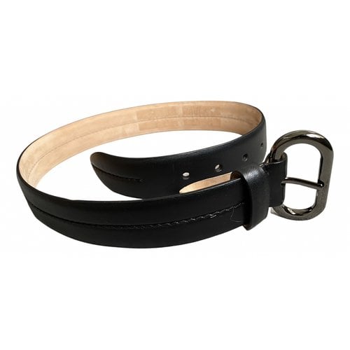 Pre-owned Tom Ford Leather Belt In Black