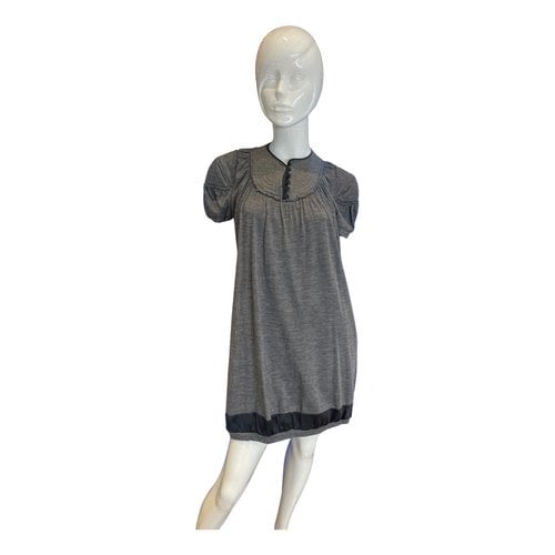 Pre-owned Philosophy Di Alberta Ferretti Wool Mid-length Dress In Grey