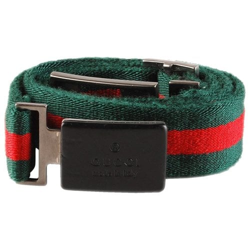 Pre-owned Gucci Cloth Belt In Multicolour