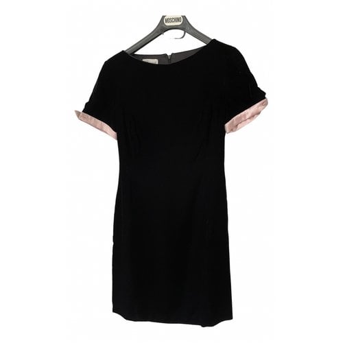 Pre-owned Blumarine Velvet Mid-length Dress In Black