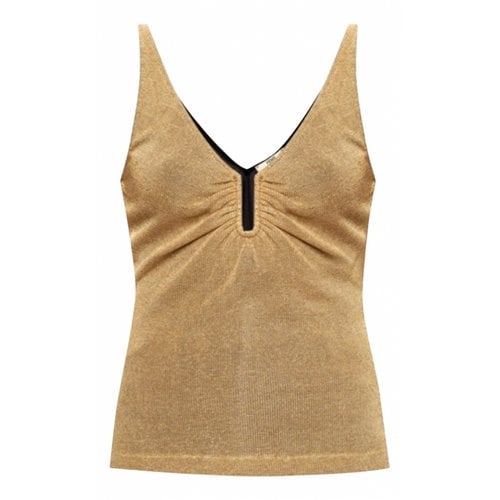 Pre-owned Fendi Top In Gold