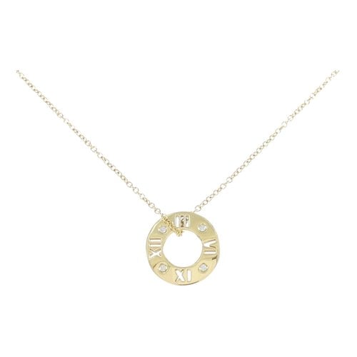 Pre-owned Tiffany & Co Atlas Yellow Gold Necklace
