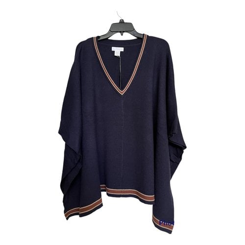 Pre-owned House Of Harlow 1960 Poncho In Navy