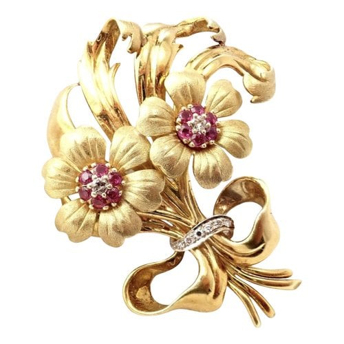 Pre-owned Cartier Yellow Gold Pin & Brooche