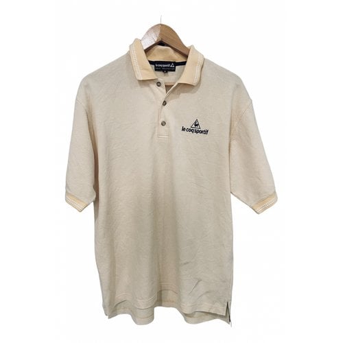 Pre-owned Le Coq Sportif Polo Shirt In Yellow
