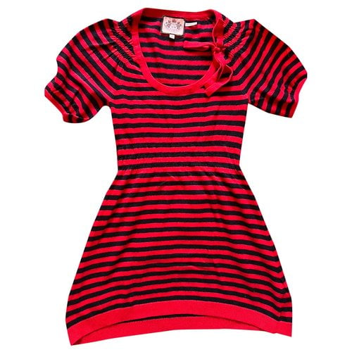Pre-owned Juicy Couture Cashmere Mini Dress In Red