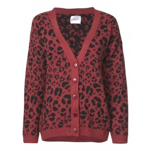 Pre-owned Anine Bing Cashmere Cardigan In Red