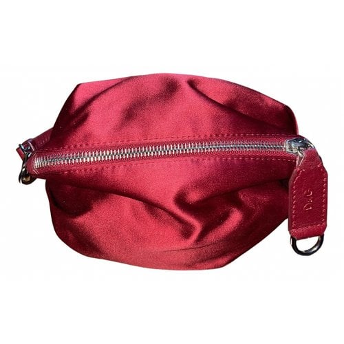 Pre-owned Dolce & Gabbana Silk Handbag In Red
