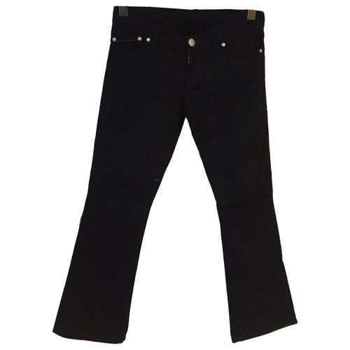 Pre-owned Victoria Beckham Straight Jeans In Black