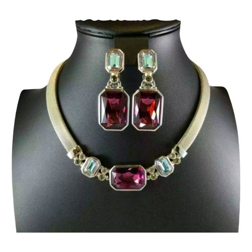 Pre-owned Dior Dio(r)evolution Jewellery Set In Burgundy