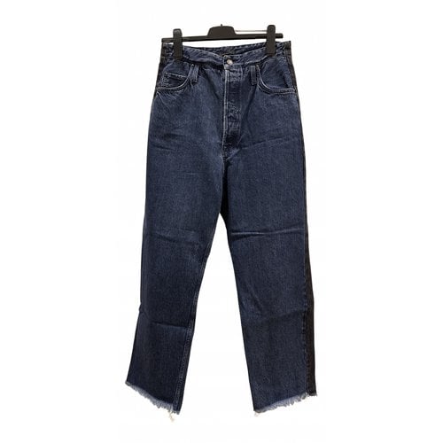 Pre-owned Studio Tomboy Straight Pants In Blue