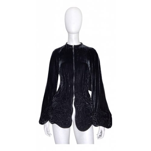 Pre-owned Jean Paul Gaultier Velvet Jacket In Black