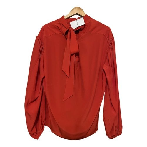 Pre-owned Balenciaga Silk Shirt In Red