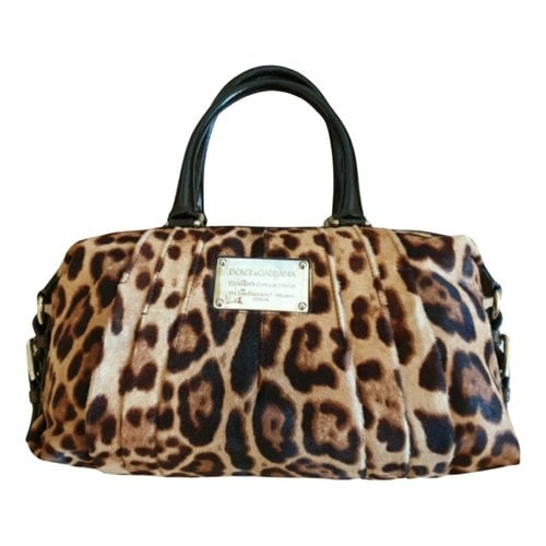 Pre-owned Dolce & Gabbana Pony-style Calfskin Handbag In Multicolour