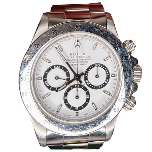 Pre-owned Rolex Daytona Watch In White