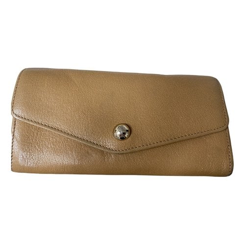 Pre-owned Mulberry Leather Purse In Camel