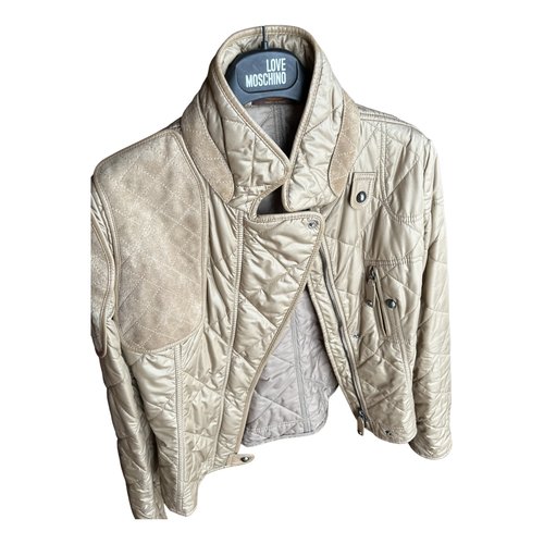 Pre-owned Tod's Leather Jacket In Beige