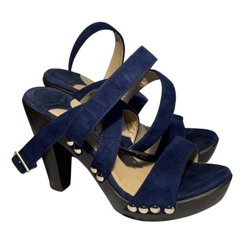 Pre-owned Jimmy Choo Mules & Clogs In Blue