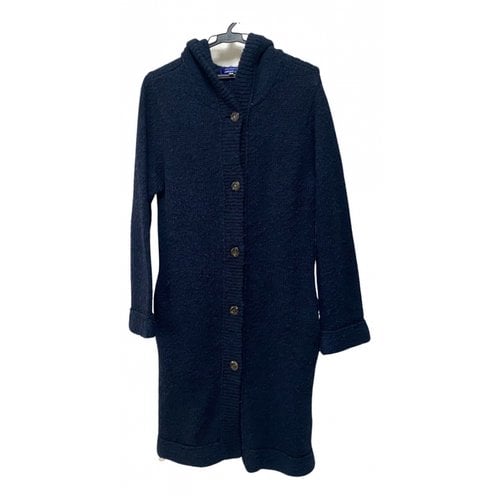 Pre-owned Burberry Coat In Navy