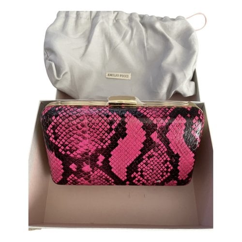 Pre-owned Emilio Pucci Leather Handbag In Pink