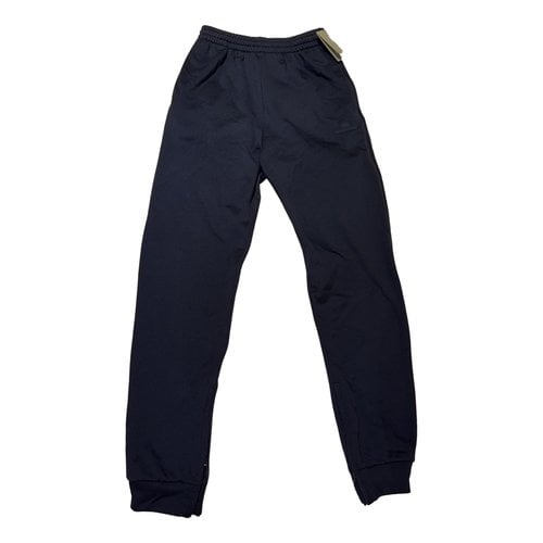 Pre-owned Balenciaga Trousers In Navy
