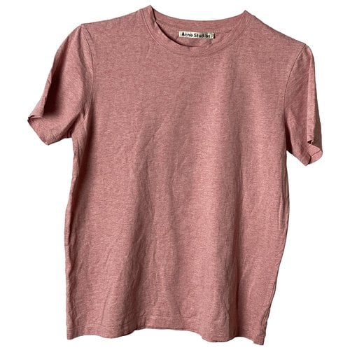 Pre-owned Acne Studios T-shirt In Pink