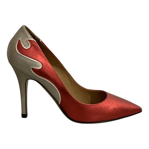 Pre-owned Isabel Marant Étoile Leather Heels In Red