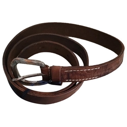 Pre-owned Daniele Alessandrini Leather Belt In Brown