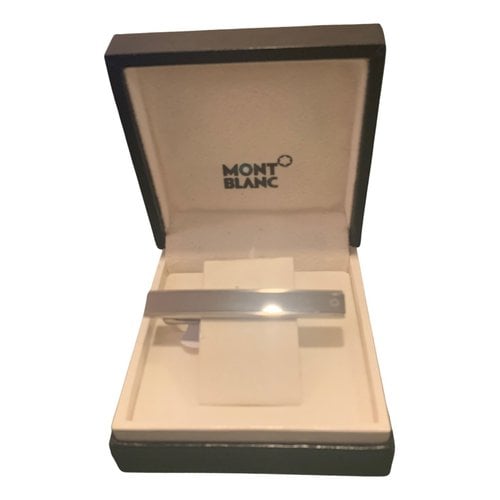 Pre-owned Montblanc Tie In Metallic