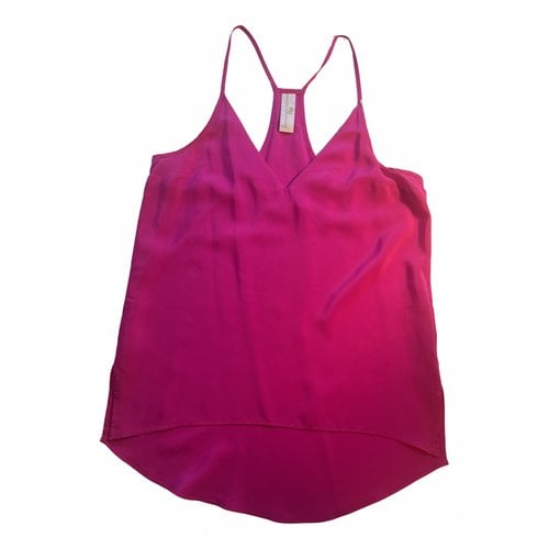 Pre-owned Amanda Uprichard Silk Vest In Pink