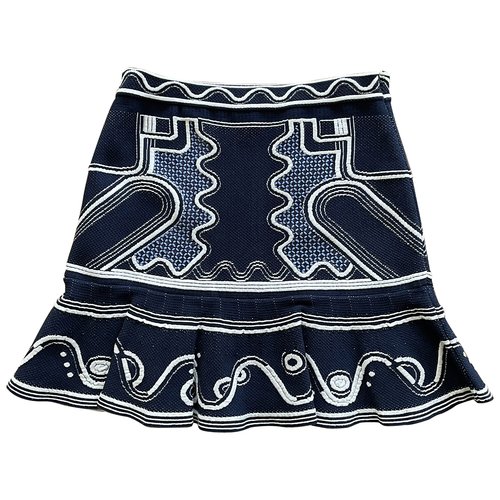 Pre-owned Peter Pilotto Mini Skirt In Blue