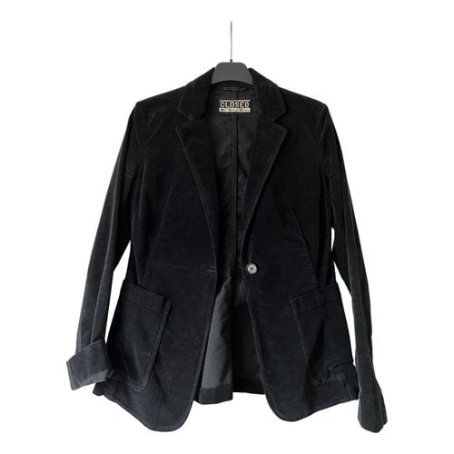 Pre-owned Closed Blazer In Anthracite