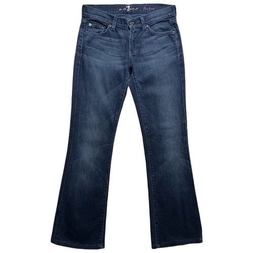 Pre-owned 7 For All Mankind Bootcut Jeans In Blue