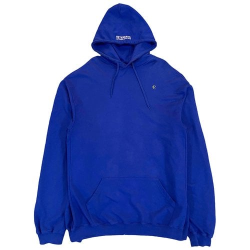 Pre-owned Vetements Sweatshirt In Blue