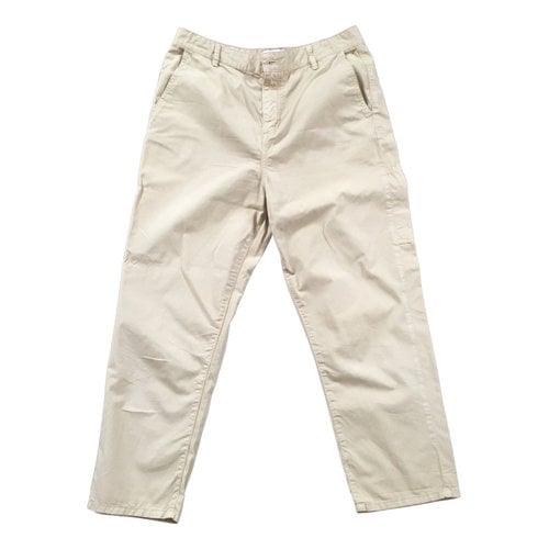 Pre-owned Chloé Stora Chino Pants In Brown